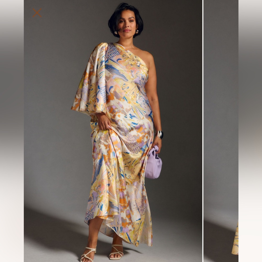 Miranda Werk One Shoulder Printed Dress